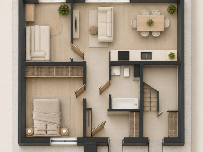 Apartament z ogrodem pod lasem - os. Niwa - zdjęcie 6
